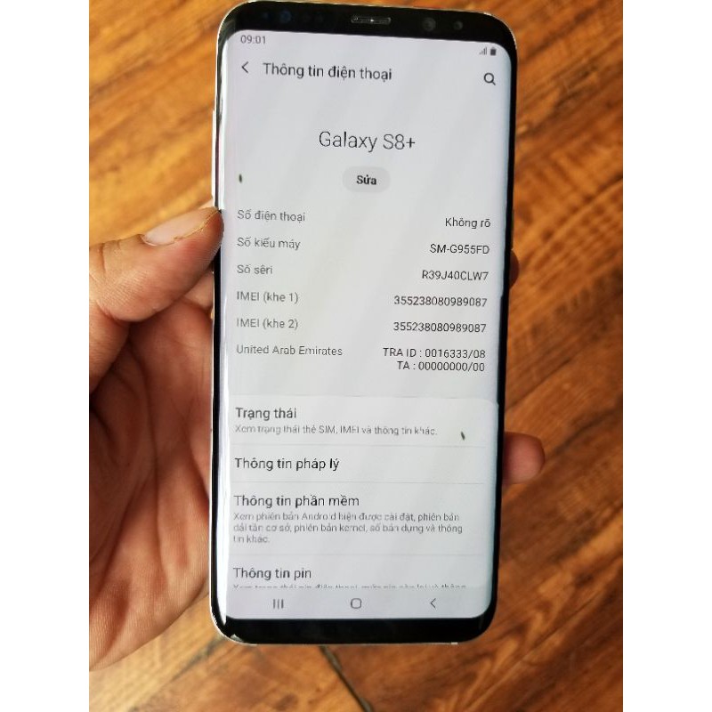 Điện thoại Samsung Galaxy S8+ Máy 2 Sim Rom 64GB - Ram 4GB / Pin 3.500 mAh Màn hình 6.2 in máy đẹp thời trang.