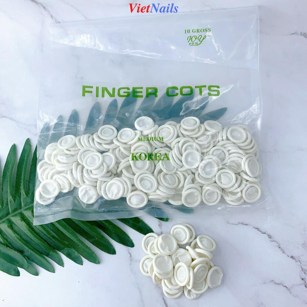 Set 200 Bao Bảo Vệ Ngón Tay Làm Nail, Phun Xăm – Bao Bảo Vệ Ngón Tay Cao Su