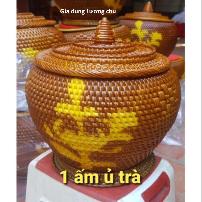 Giỏ ủ trà, giỏ giữ nhiệt bằng mây đan