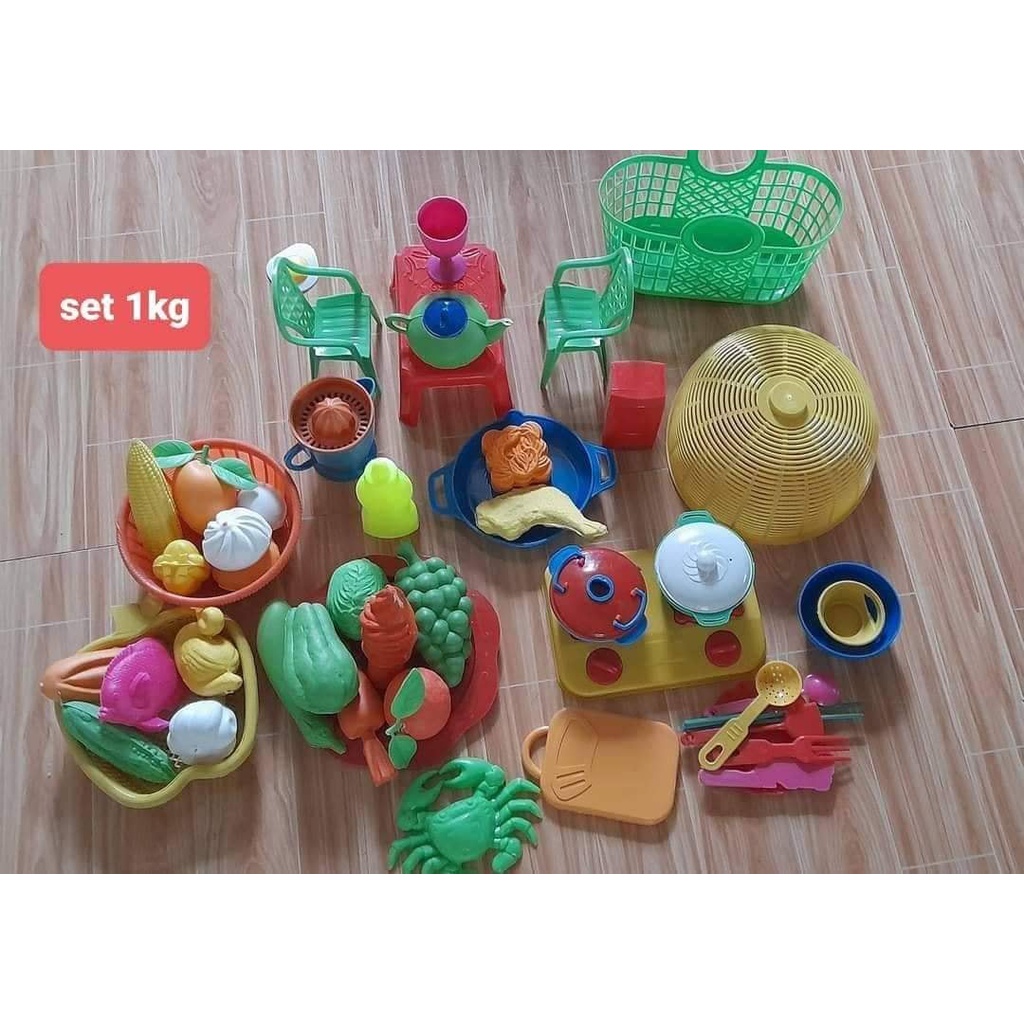 bộ 1kg đồ chơi nhà bếp cho bé