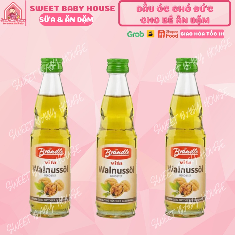 Dầu óc chó Đức 100ml cho bé ăn dặm từ 6 tháng. Date 12/2023 - Sweet Baby House