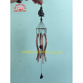 CHUÔNG GIÓ THUYỀN 6 THANH CONG THUẬN BUỒM XUÔI GIÓ