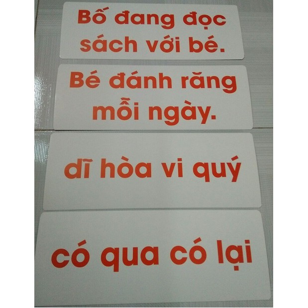 Flash card cho bé : tiếng việt - từ ghép, cụm từ & câu