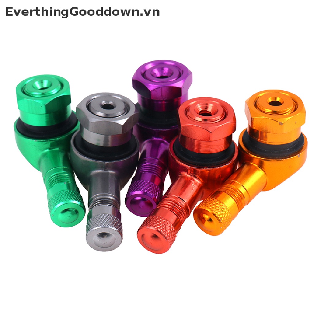 Everthingooddown Van Bánh Xe Máy 2 x CNC Góc 90 Độ Bằng Nhôm