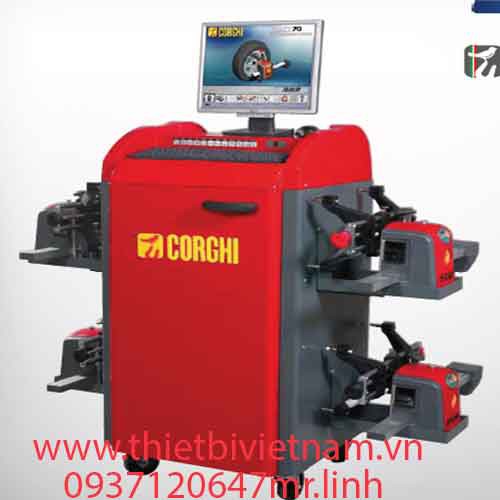 Thiết bị kiểm tra góc đặt bánh xe cho xe tải và xe Buýt Corghi Exact 7000 Plus II