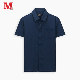 Áo sơ mi cộc tay nam tím than 8935285805335 Thời trang M2