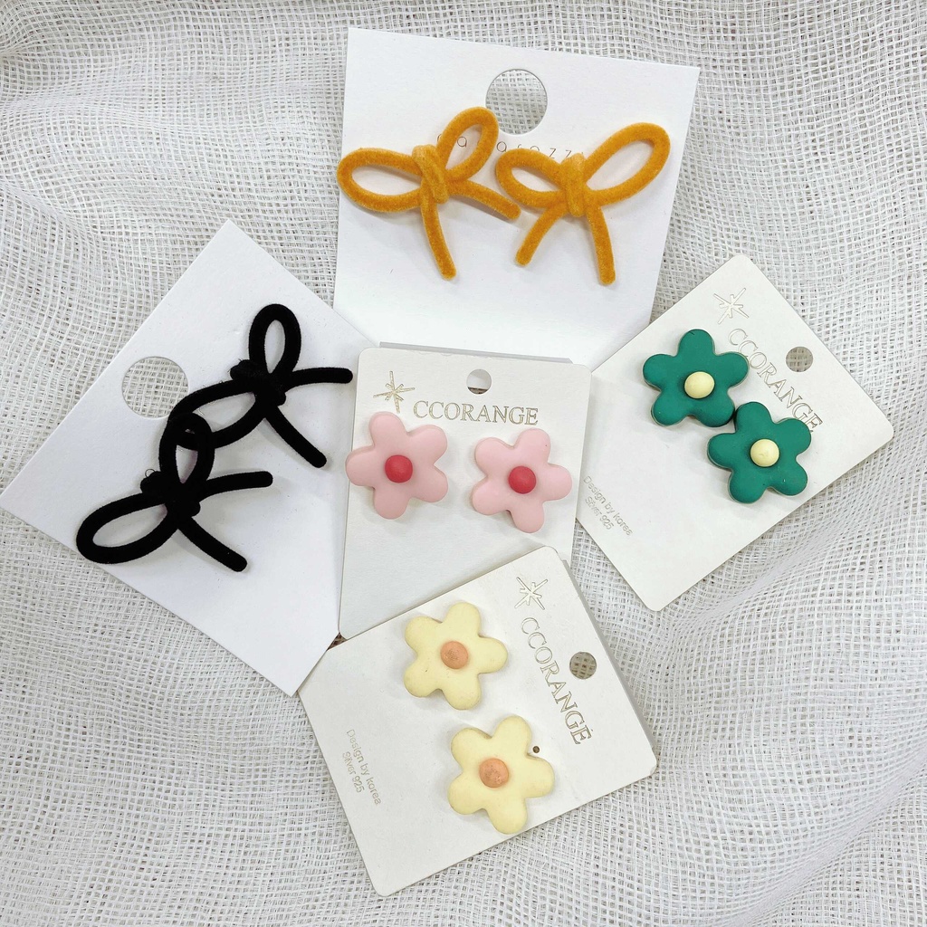 Bông tai nữ xinh xắn cho mọi lứa tuổi hoạ tiết đa dạng MIEU - GO07