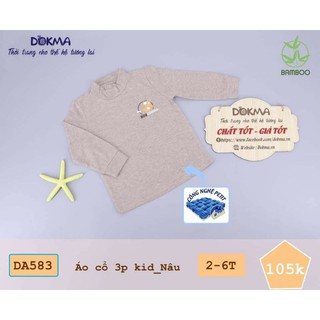 [Dokma] Áo cổ 3p Kid DA583 in hình thú