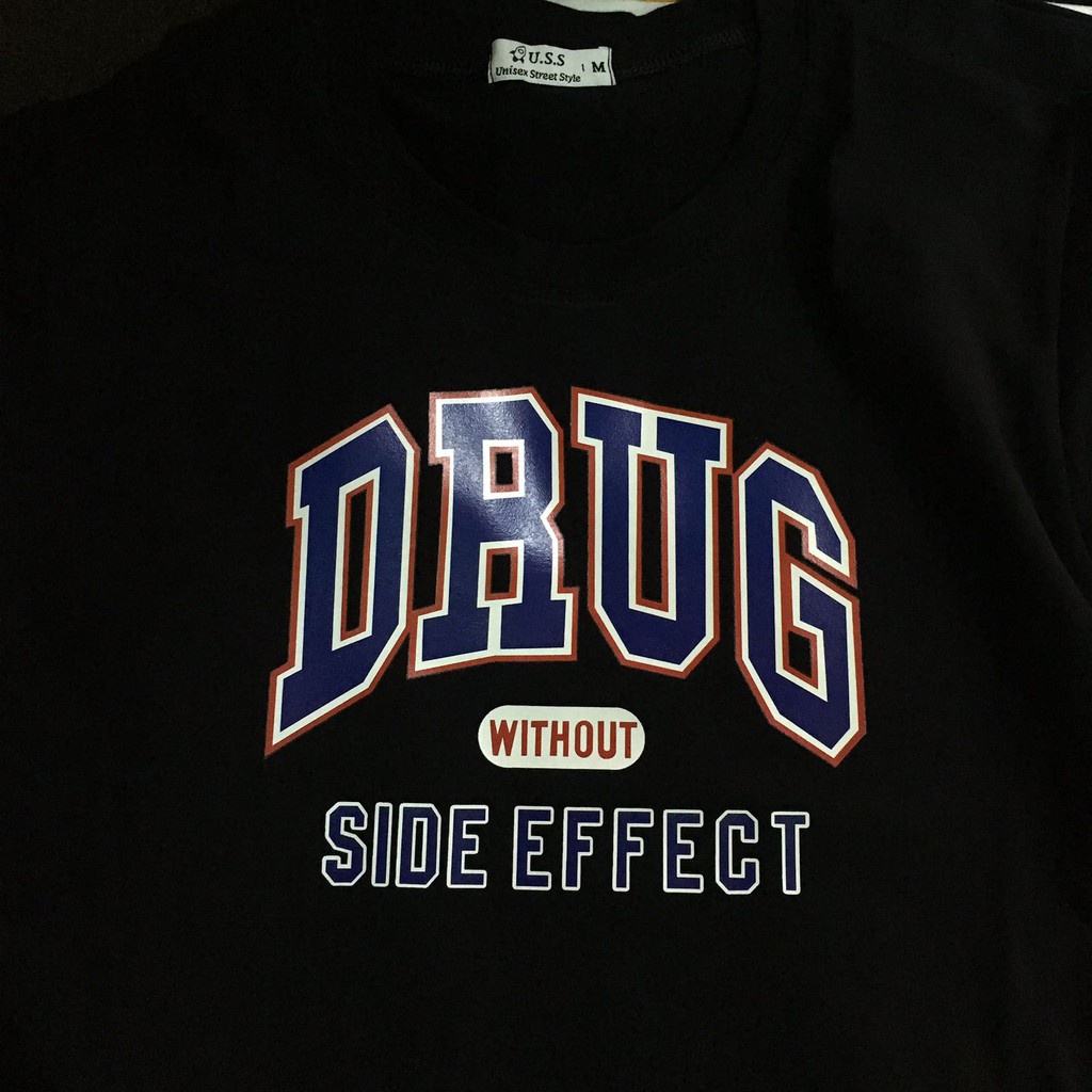Áo Sweater DRUG 2 màu đen trắng.dáng Unisex, áo nỉ bông, nhiều size (N369)
