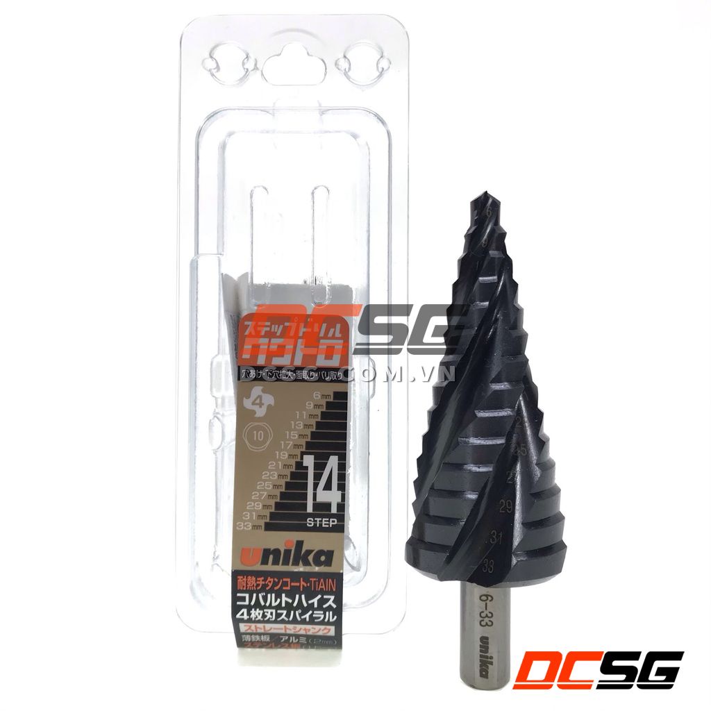 Mũi khoan tầng thép HSS-Cobalt phủ Titan Unika SPQ-412/ SPQ-422/ SPQ-633ST | DCSG