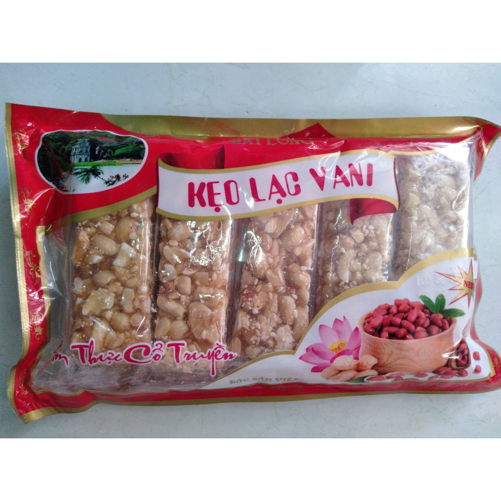 Kẹo lạc vani đặc sản cổ truyền (gói 10 thanh)