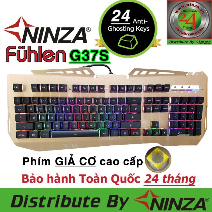 Bàn phím giả cơ Fuhlen G37S [Bảo hành 24 tháng] - Bàn phím gaming giả cơ Fuhlen G37S cao cấp chính hãng Ninza