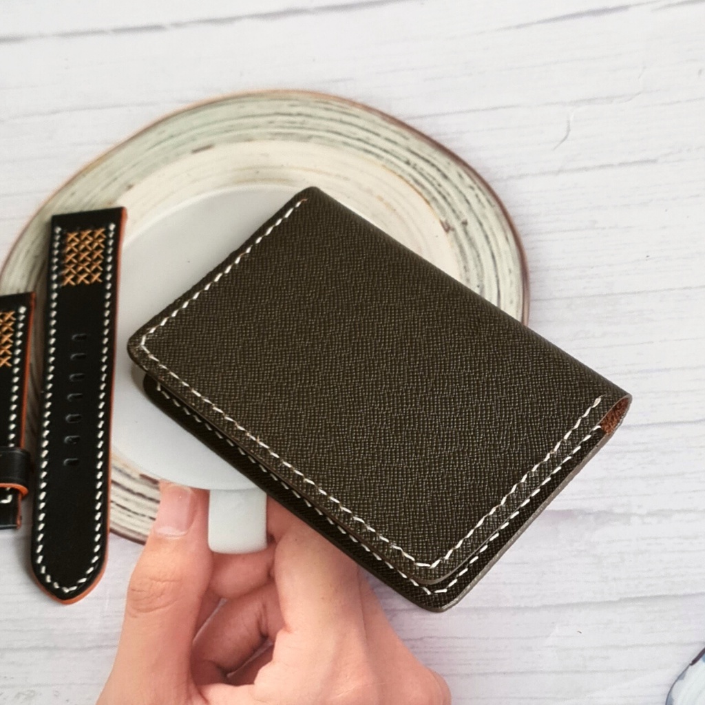 Ví Nam Nữ Nhỏ Gọn WEMODA da bò đựng thẻ bền đẹp chống xước bảo hành 24 tháng