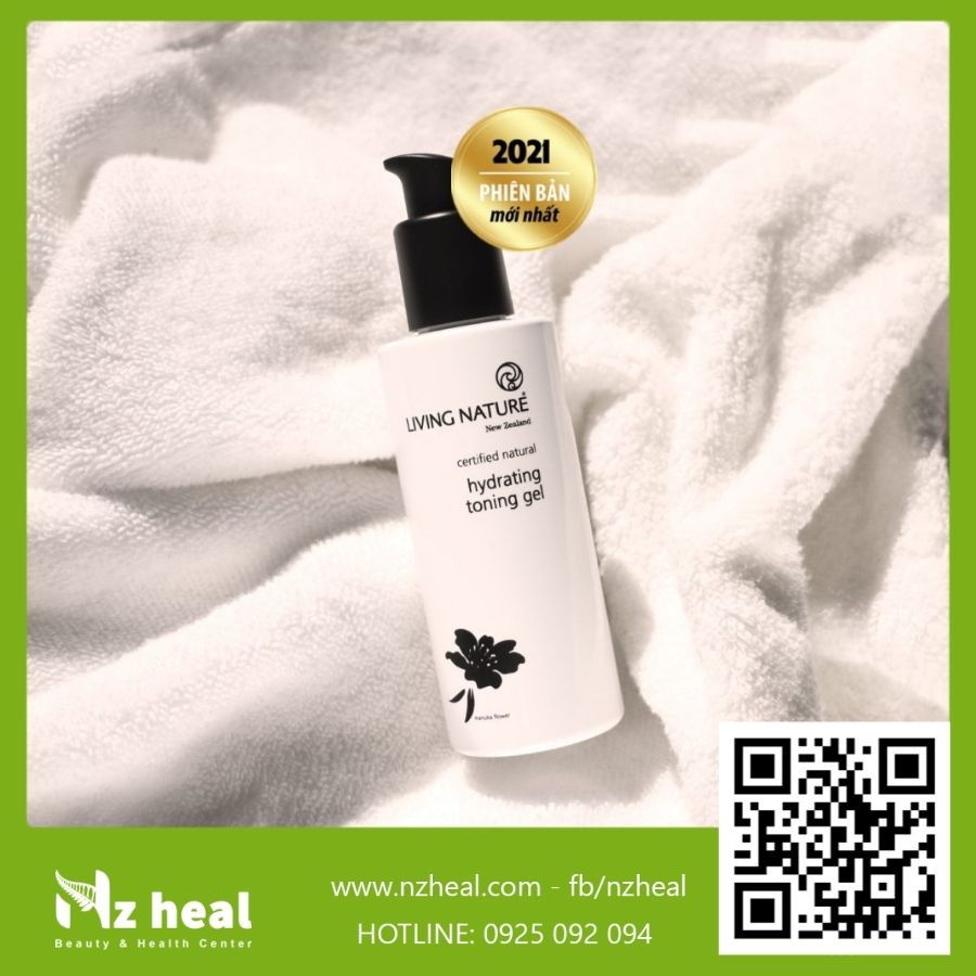 [Hỏa tốc] Toner cấp ẩm da dầu mụn Living Nature Hydrating Toning Gel 120ml