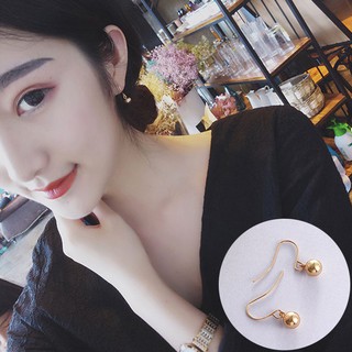 Bông Khuyên Tai Nữ Mini Hàn Quốc Quả Cầu Tròn Vàng Chanh Xả !
