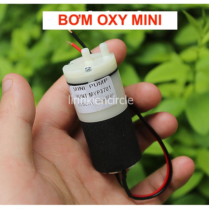 Máy bơm khí bơm oxy nén khí mini 3V - 5V sử dụng trong máy hút sữa, sục oxy bể cá, máy đo huyết áp, thiết bị y tế - LK03