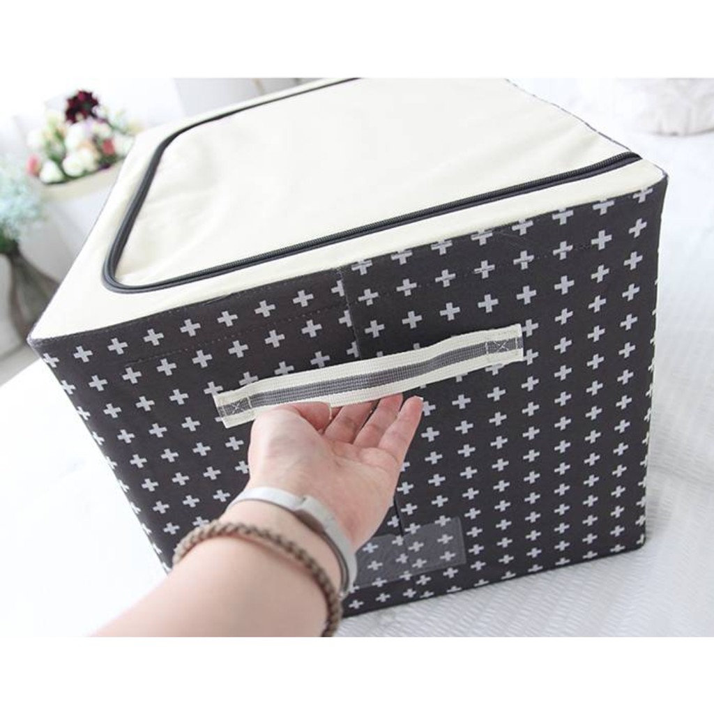 TÚI ĐỰNG QUẦN ÁO KHUNG THÉP 56L- LIVING BOX 56L