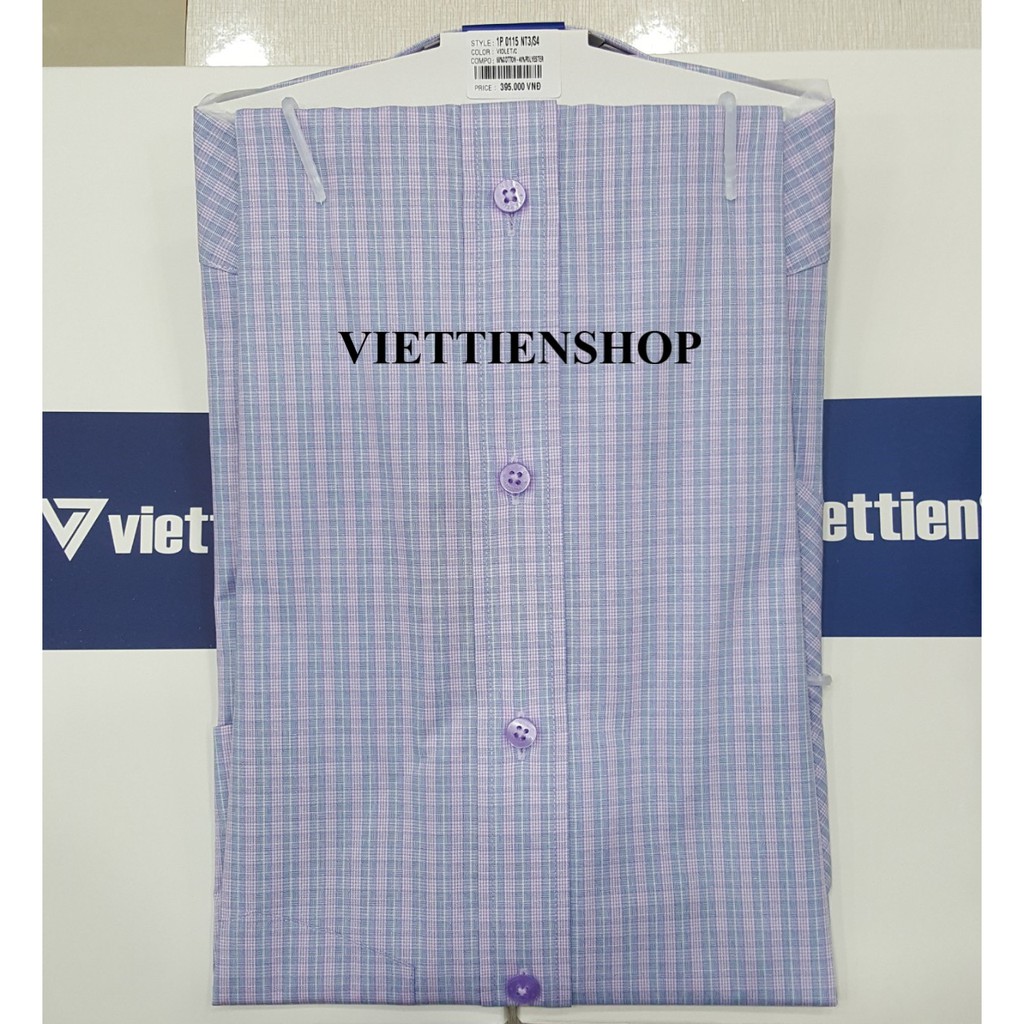 (0115 CRS) ÁO SƠ MI VIỆT TIẾN NGẮN TAY CA RÔ | BigBuy360 - bigbuy360.vn