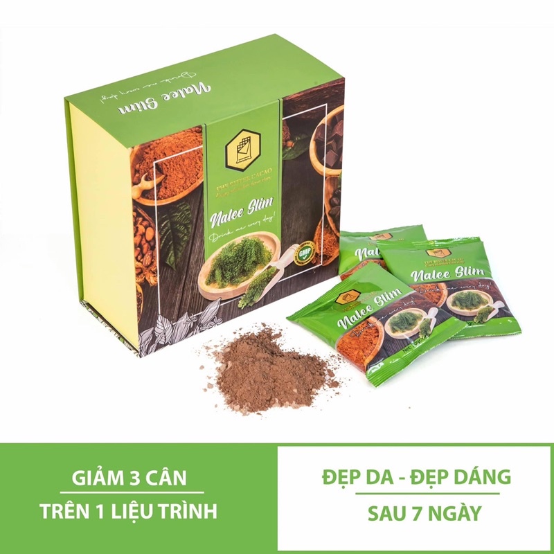 [Mua 10 tặng 1] Gói Lẻ Cacao Giảm Cân Naleeslim 30g