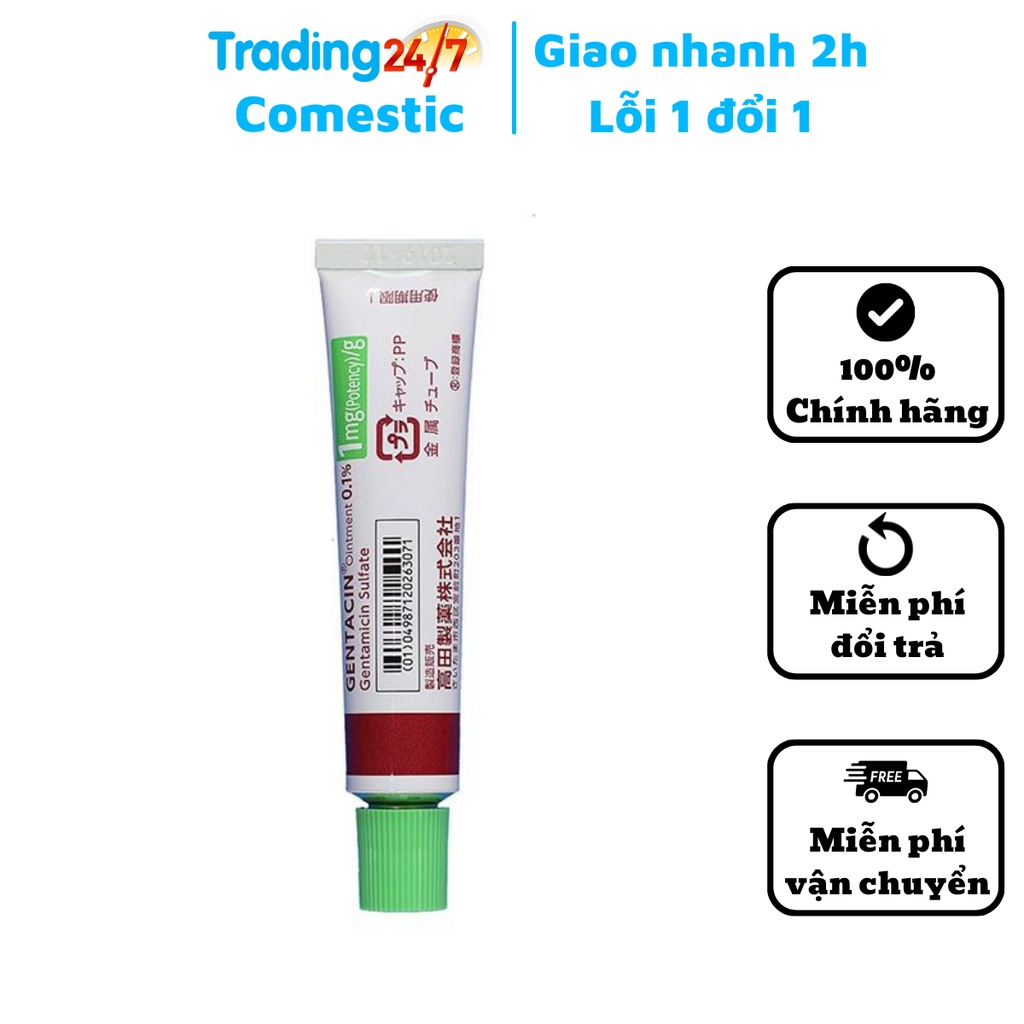 Kem giảm mụn, giảm sẹo Gentacin tuýp 10g nội địa Nhật Bản
