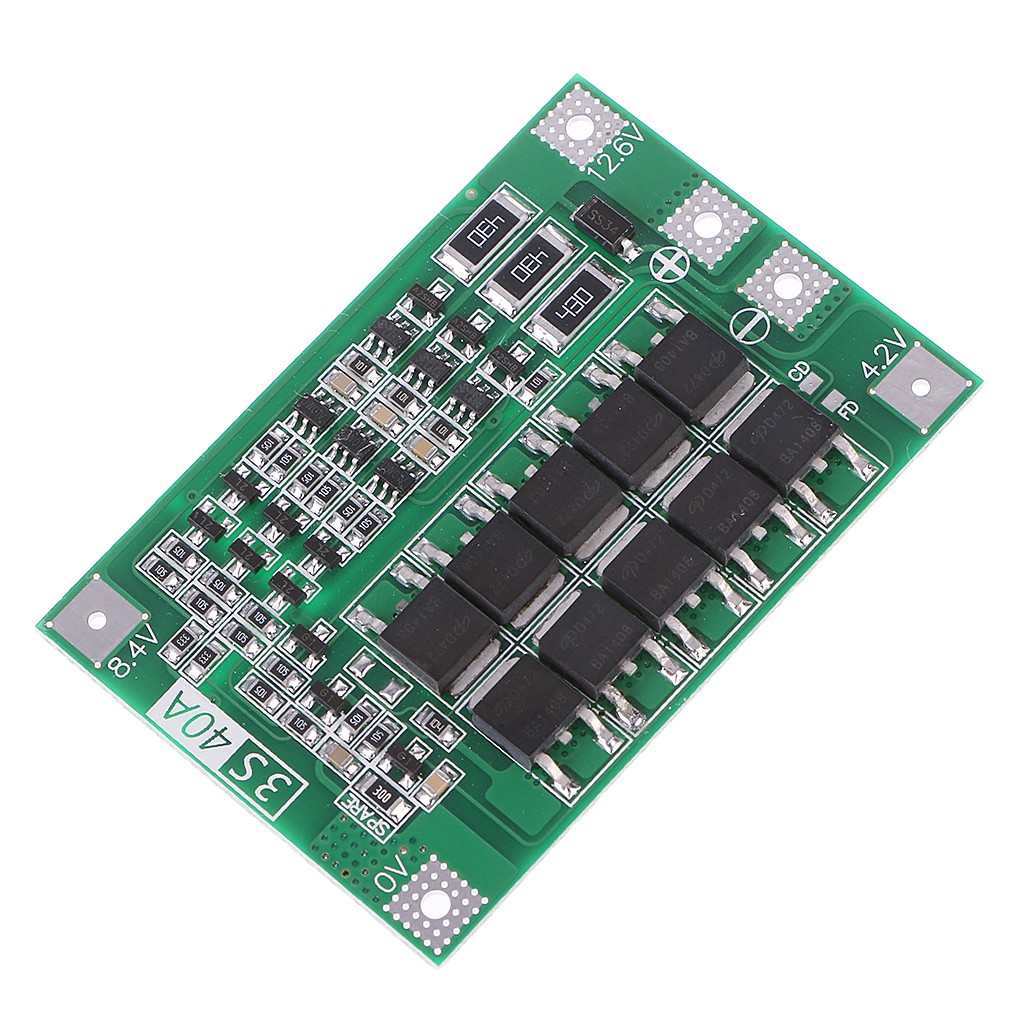 Bo mạch bảo vệ pin Lithium 3S 11.1V 12.6V 40A chuyên dụng