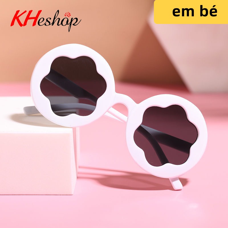 [Hàng xịn]  Kính râm cho bé chống tia UV hình bông hoa, kính mắt thời trang cho bé giá siêu hót mã Y1576