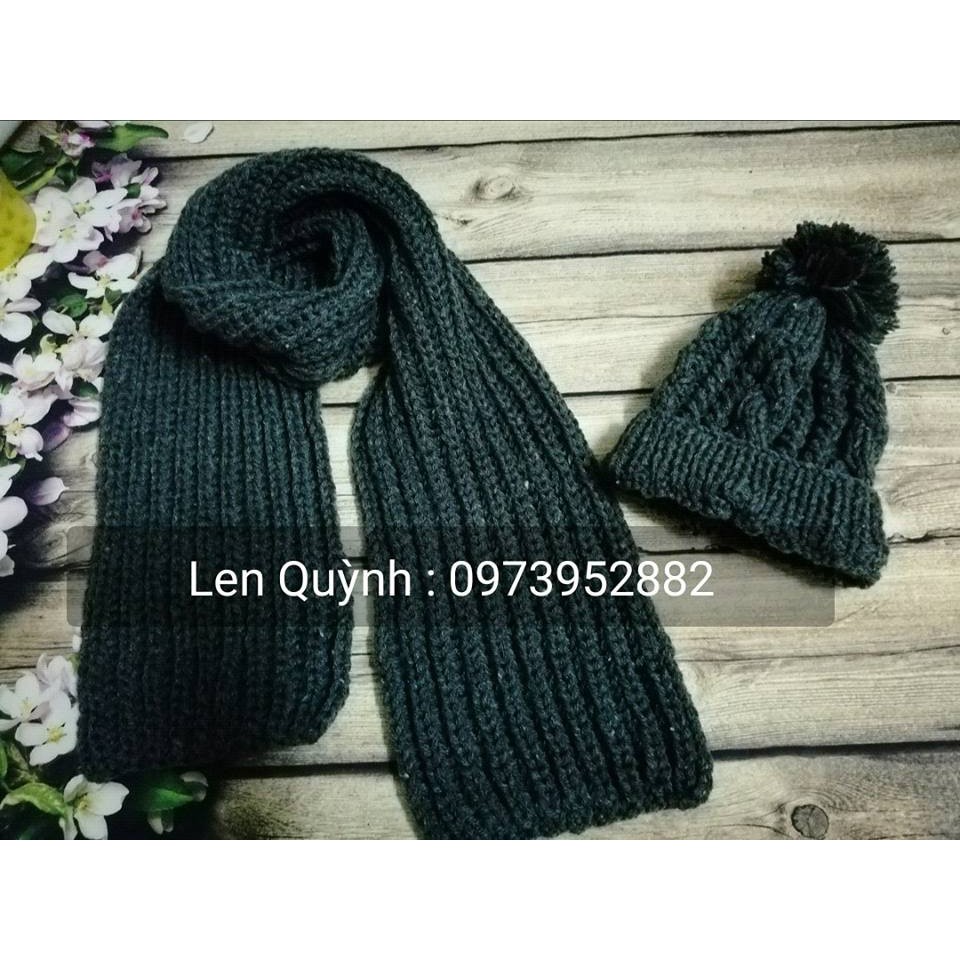 Khăn len mũ len đan tay