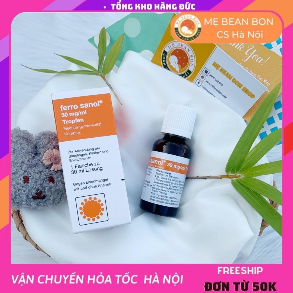 Sắt nước cho bé Ferro Sanol tropfen Đức cho trẻ từ sơ sinh, trẻ em người lớn 30ml - mẹ bean bon