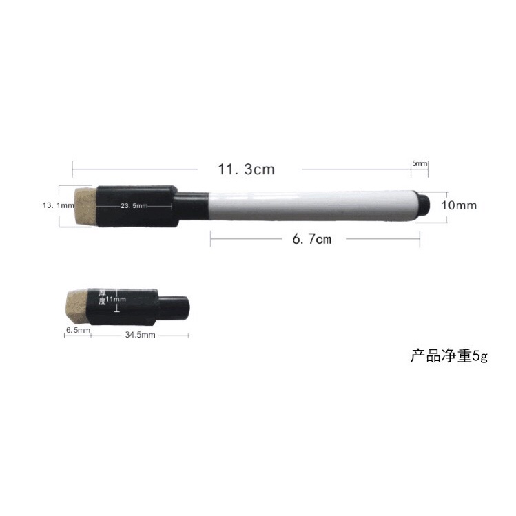 Bút Lông Viết Bảng Xóa Được Nhiều Màu Kèm Đầu Xóa