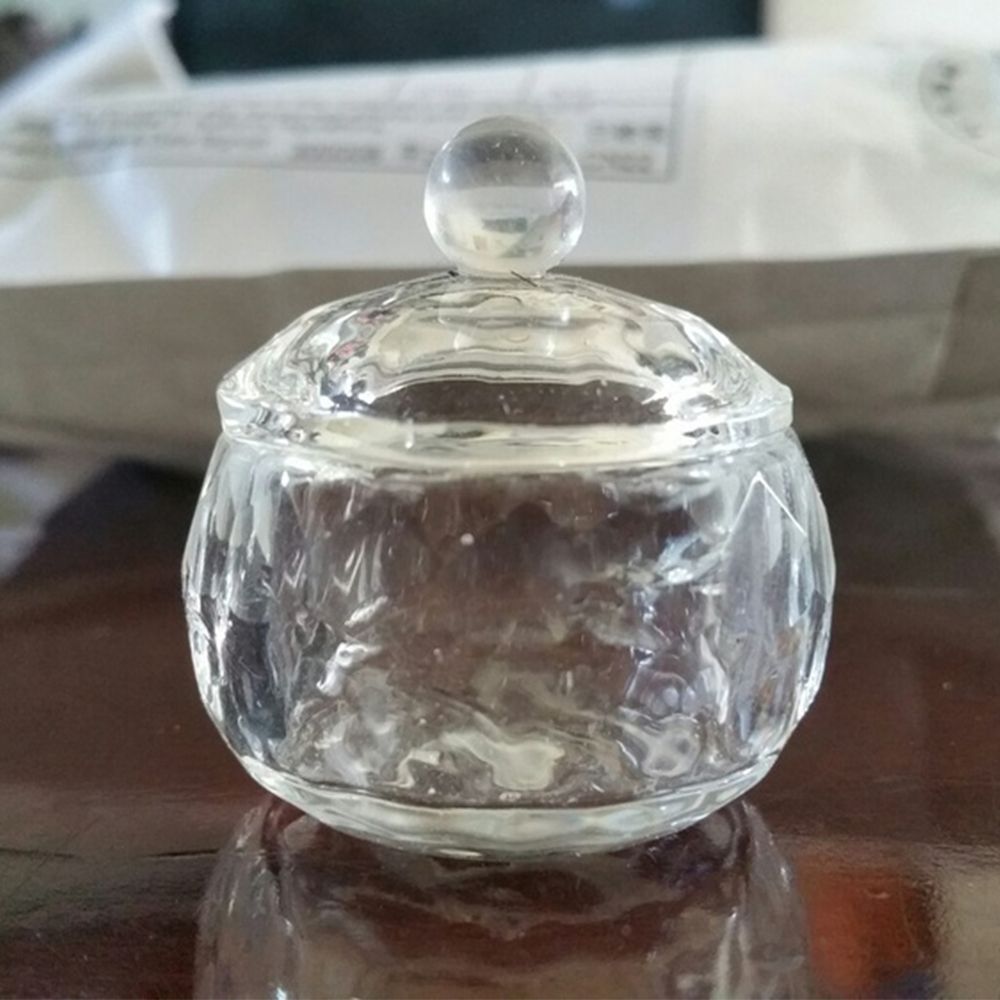 Cốc Thủy Tinh Tròn Đựng Dung Dịch Làm Móng Nghệ Thuật Chuyên Nghiệp
