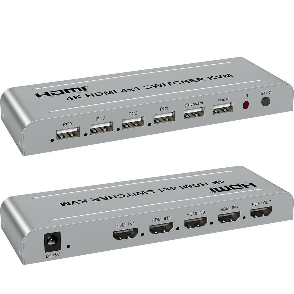Bộ Chuyển Đổi Âm Thanh 4k 4x1 hdmi kvm 4 Trong 1 Cho ps4 tv box