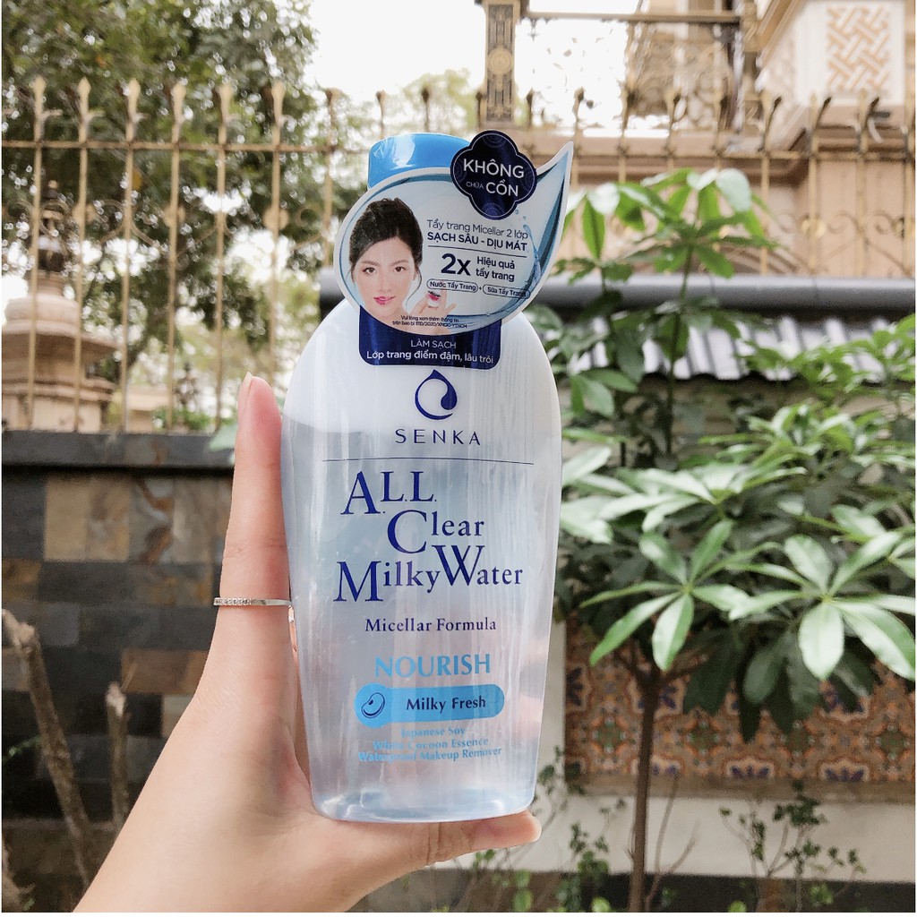 Nước Sữa Tẩy Trang 2 lớp Senka A.L.L. Clear Milky Water 230ml