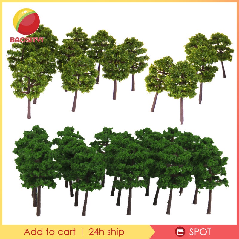 Set 80 mô hình cây cảnh trang trí tỉ lệ 1:250