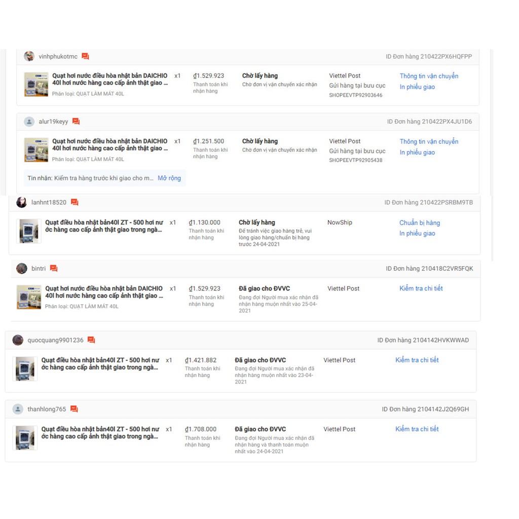 Quạt Hơi Nước Điều hòa  nhật bản DAMITA 40l 50l 60l hơi nước MÔ TƠ ĐỒNG hàng cao cấp ảnh thật giao trong ngày tại hà nội | BigBuy360 - bigbuy360.vn