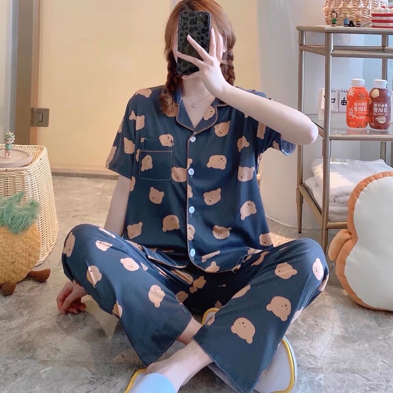 Bộ Đồ Ngủ pyjama Cộc Tay Xinh Xắn 12 mẫu