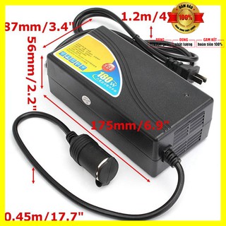 Bộ chuyển đổi nguồn dạng chân tẩu ô tô từ 220V sang 12V-15A DOS-1215 công suất 180W - Bảo hành 12 tháng