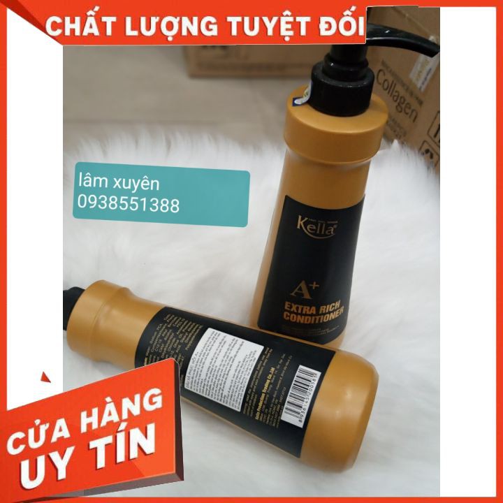 Dầu xả phục hồi dành cho tóc hư tổn Kella A + 750ml  FREESHIP giúp dưỡng ẩm và phục hồi tóc hư tổn nặng giúp tóc óng ả