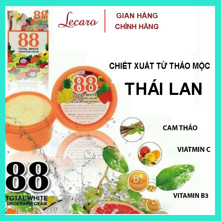 Kem giảm thâm nách, giảm thâm bikini total white 88 thái lan 35g LECARO