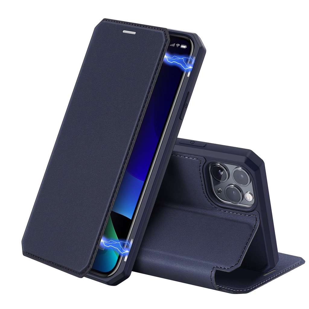 Bao da điện thoại nắp gập có ngăn đựng thẻ DUX DUCIS cho iPhone 12 x xr xs mini se 2020 11 / 11 pro / 11 pro max