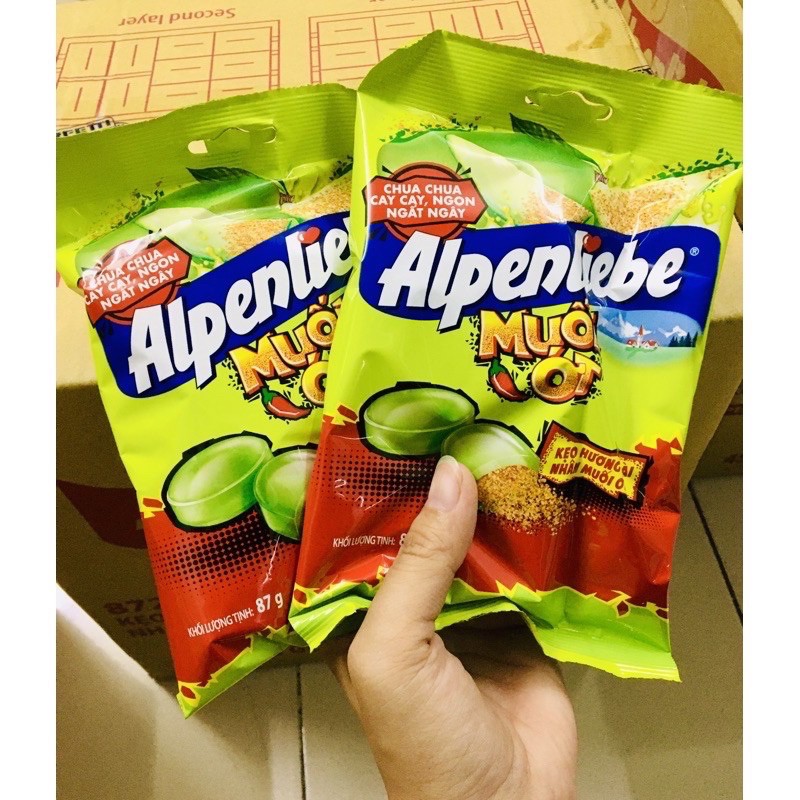 Kẹo xoài nhân muối ớt alpenliebe 87g
