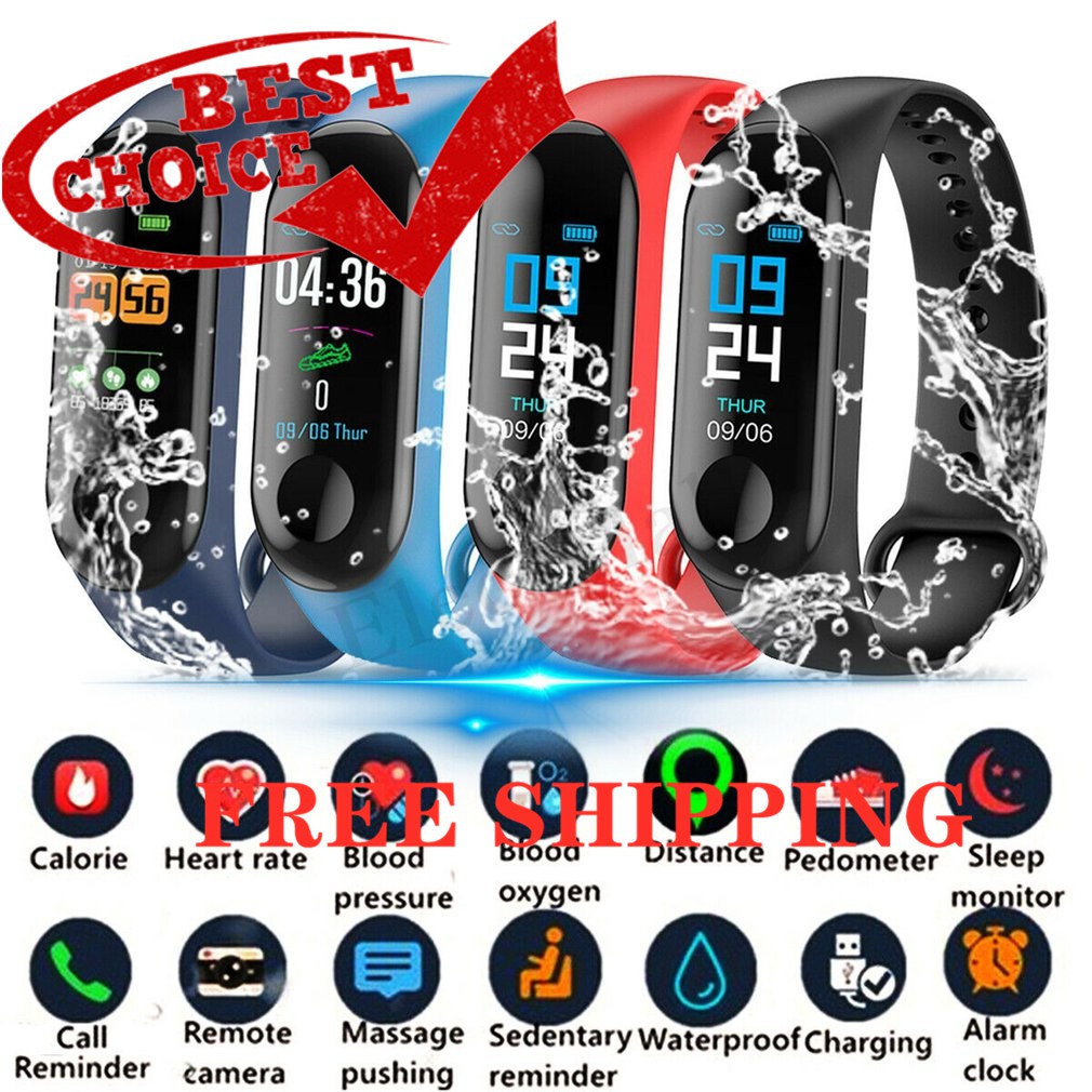 Đồng Hồ Đeo Tay Thông Minh M3 Bluetooth Chống Nước Hỗ Trợ Theo Dõi Sức Khỏe