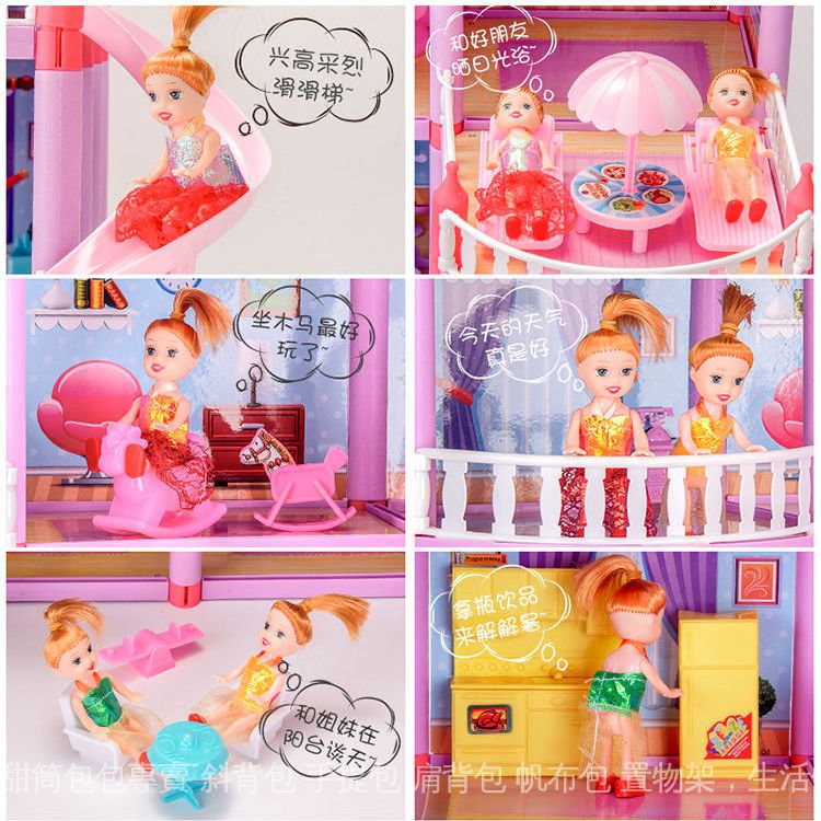 Mô Hình Đồ Chơi Ngôi Nhà Búp Bê Barbie Đáng Yêu