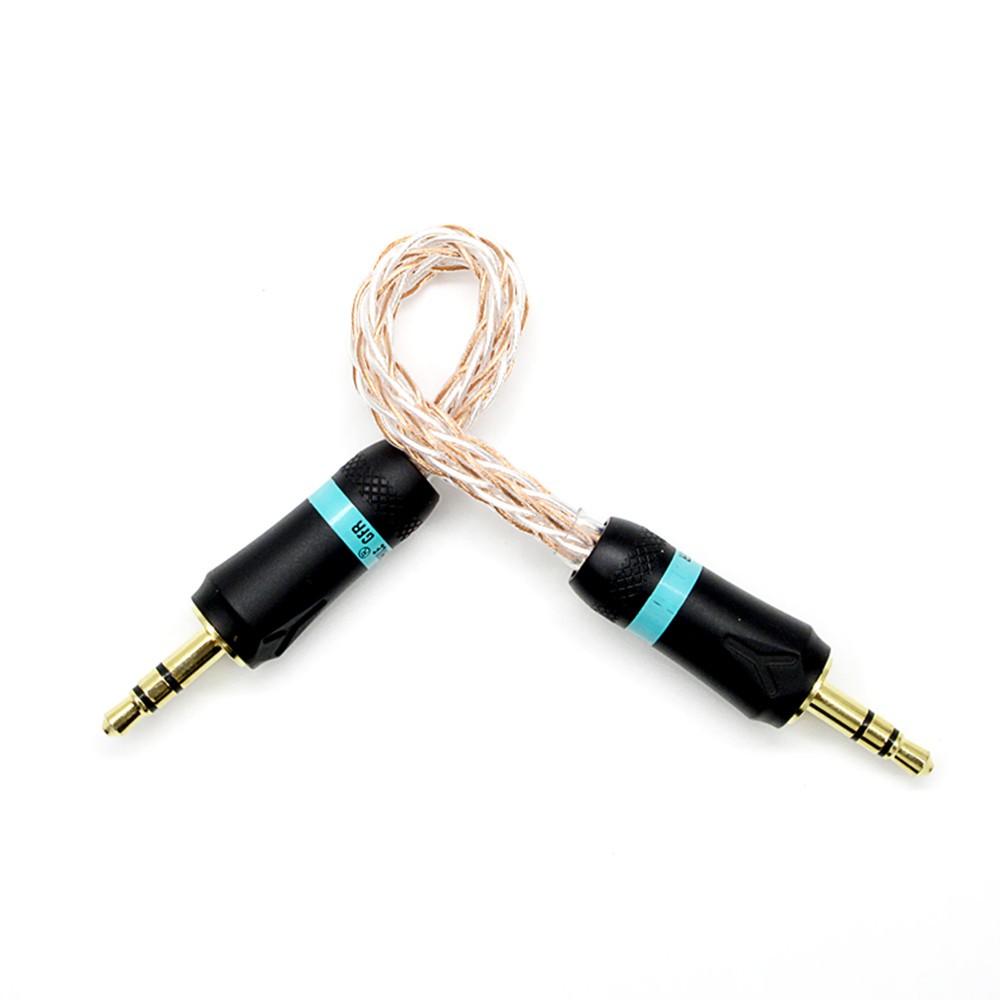 6CM 3.5mm Male to 3.5mm Male Gold-plated braided Stereo Audio Cable For Walnut F1 Amplifier V2 V2S/Zishan Z1 Z2 MP3