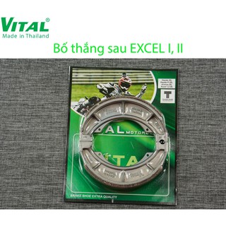Bố thắng sau + trước excel hiệu vital - má phanh xe máy, bố thắng đĩa vital chính hãng thái lan