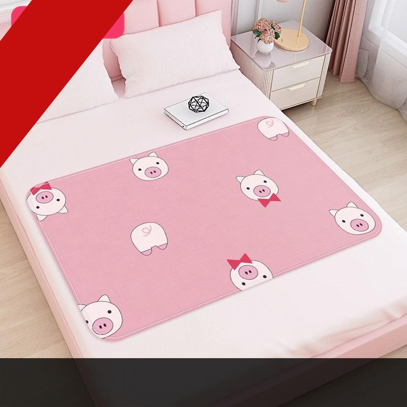 📣Năm mới lớn📢Thảm lót giường vải Cotton chống thấm nước giặt được tiện dụng cho nam
