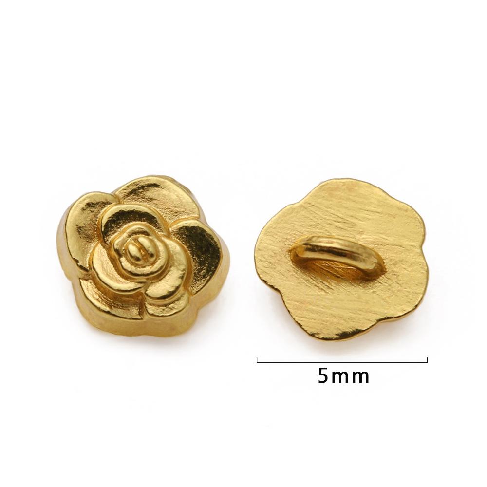 BEBETTERM 20 Khuy Áo Hình Hoa Hồng 5mm Cho Búp Bê