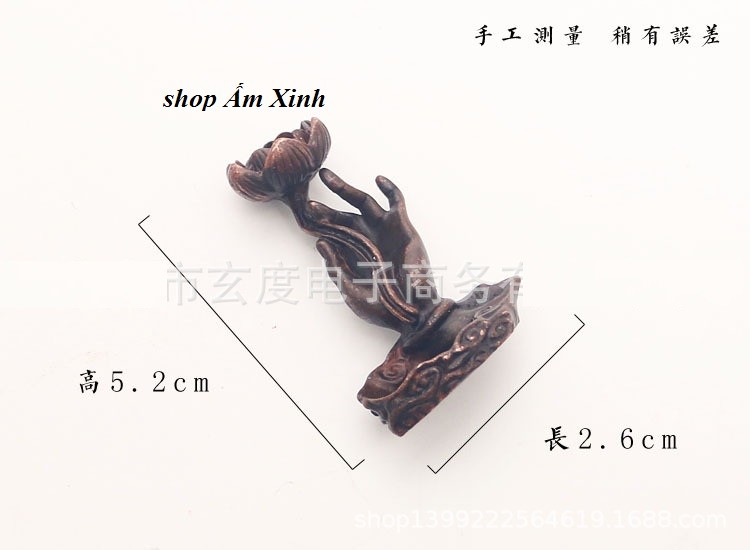 Thác Khói Phật thủ bằng đồng nguyên chất