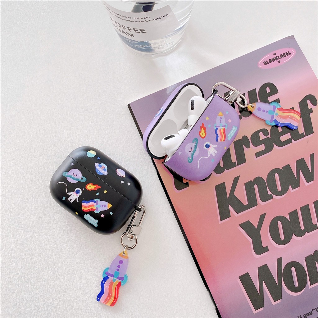 Vỏ đựng hộp tai nghe hoạt hình không gian IMD cho iPhone AirPods Pro AirPods 1/2 | BigBuy360 - bigbuy360.vn
