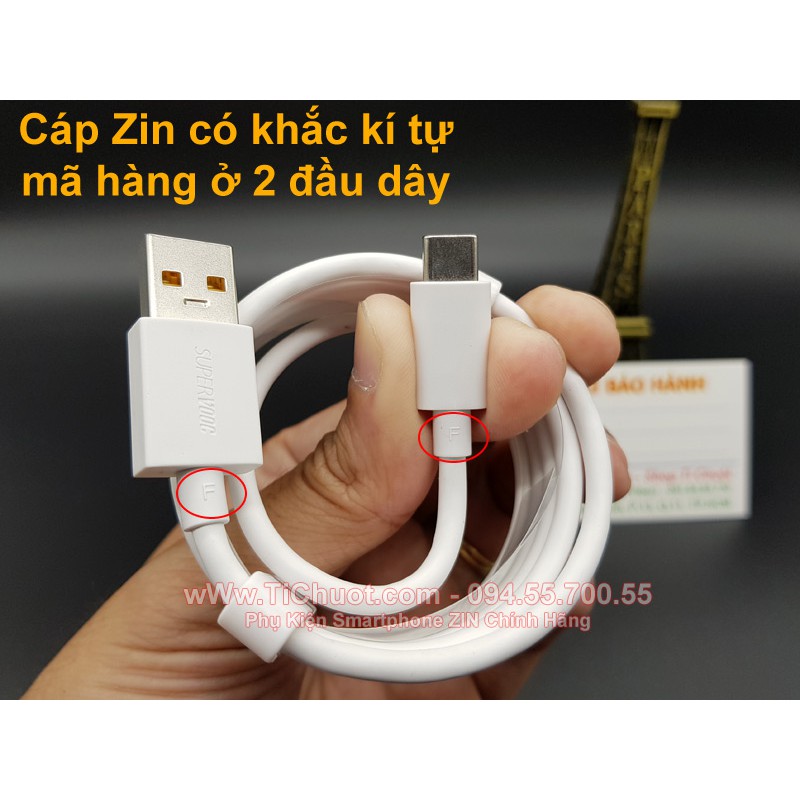 [Chính Hãng-Ảnh Thật] Cáp OPPO Sạc Nhanh 6.5A SuperVOOC 2.0 50W 65W 67W Type-C ZIN Lõi vàng
