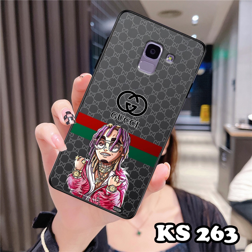 Ốp lưng Samsung A6 2018 - Samsung A6 Plus - Ốp Samsung in hình ＧＵＣＣＩcực sang trọng - Lưng nhám viền TPU